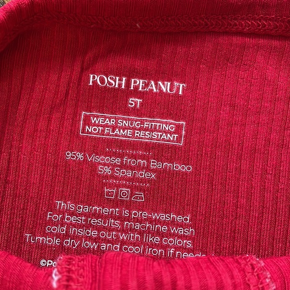 Posh Peanut Crimson Ribbed Pajamas - Picture 3 of 8